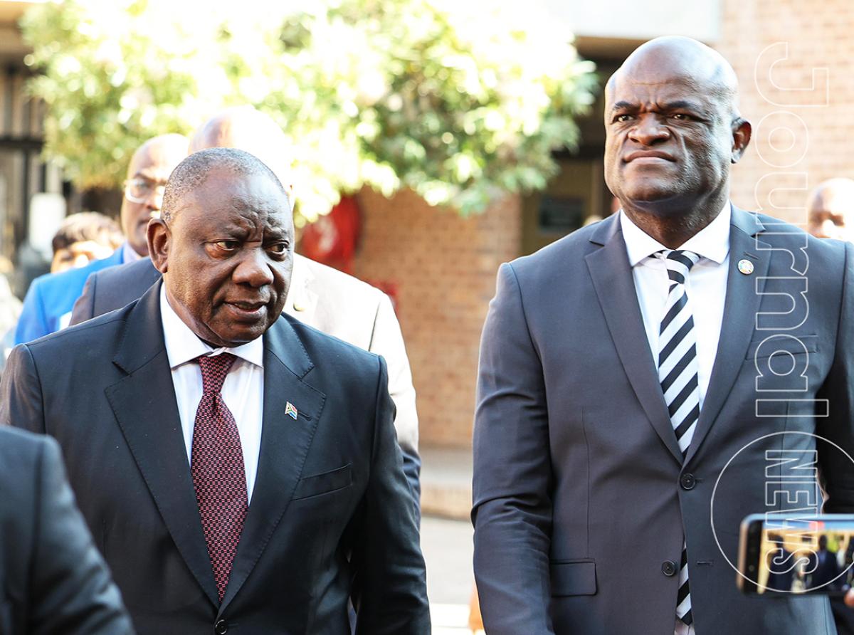 A closed-door engagements with government national executives. Picture: Baagedi Setlhora